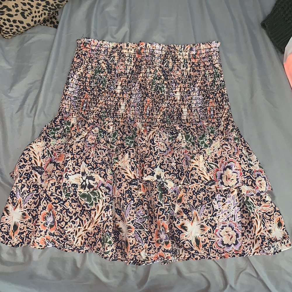 Floral Cinched Skirt
